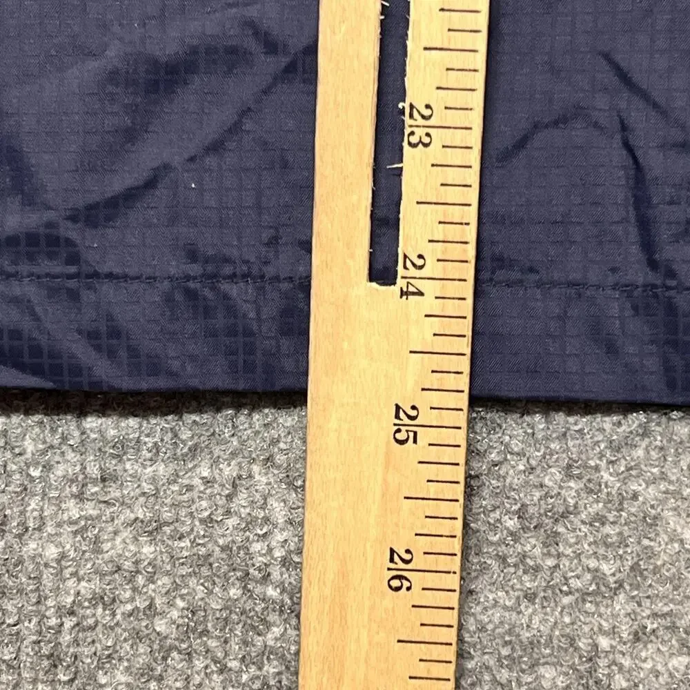 Vineyard Vines Jacket Boys Large 16 Blue Hooded Waterproof Nylon Rain Coat